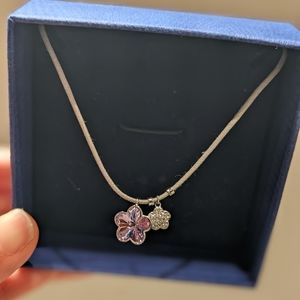 Swarovski Flower Pendant Necklace